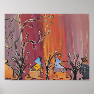 Outback Kangaroos Print Poster