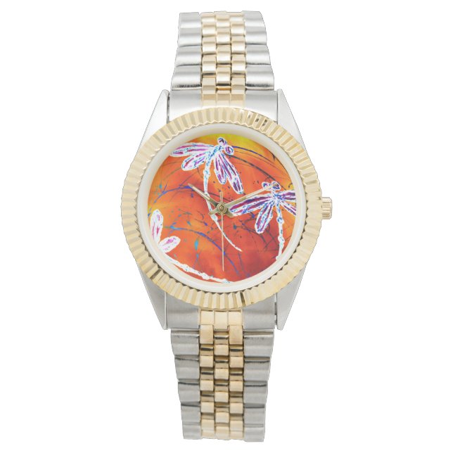 Outback Libellen Tanz Armbanduhr (Vorderseite)