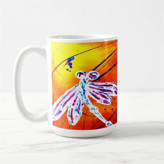 Outback Libellen Tanz Kaffeetasse (Links)