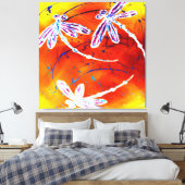 Outback Libellen Tanz Leinwanddruck (Insitu (Schlafzimmer))