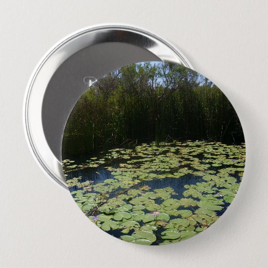 Outback Lily Pads Abzeichen Button (Vorne & Hinten)