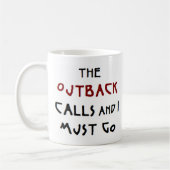 Outback ruft Kaffeemaschine Tasse (Links)