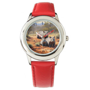 Outback Trio: Wombat Wanderers Armbanduhr