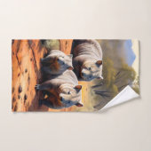 Outback Trio: Wombat Wanderers Badhandtuch Set (Handtuch)