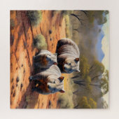 Outback Trio: Wombat Wanderers Puzzle (Horizontal)