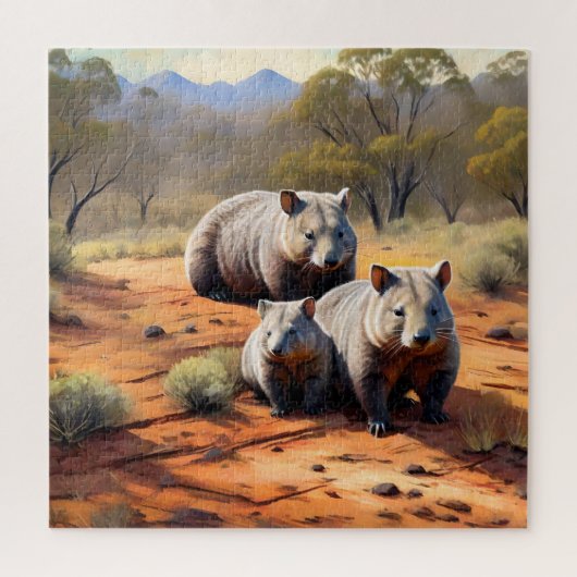Outback Trio: Wombat Wanderers Puzzle (Vertikal)