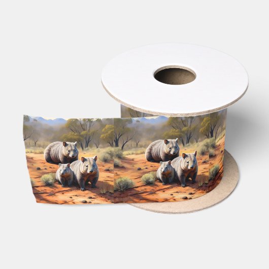 Outback Trio: Wombat Wanderers Satinband (Spule)