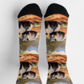 Outback Trio: Wombat Wanderers Socken (Oben)
