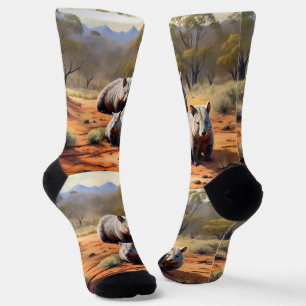 Outback Trio: Wombat Wanderers Socken