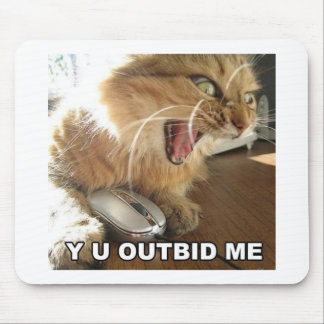 outbid Katze Mousepad