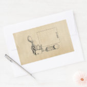 Outcault Buchzeichen-Aufkleber "Ex Libris" Rechteckiger Aufkleber (Umschlag)