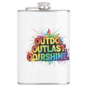 Outdo, Outlast, Outshine – Champion Mindset T-Shir Flachmann