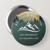 Outdoor-Abenteuer-Berg-Junggesellen-Wochenende Button (Vorne & Hinten)
