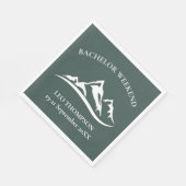 Outdoor-Abenteuer-Berg-Junggesellen-Wochenende Serviette (Ecke)
