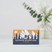 Outdoor-Abenteuer Visitenkarte (Stehend Vorderseite)