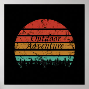 Outdoor-Abenteuer-Wanderliebhaber Poster