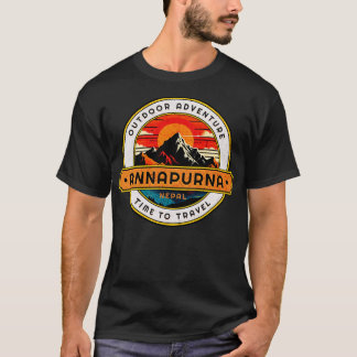 Outdoor Adventure Annapurna Mountain Design T-Shirt