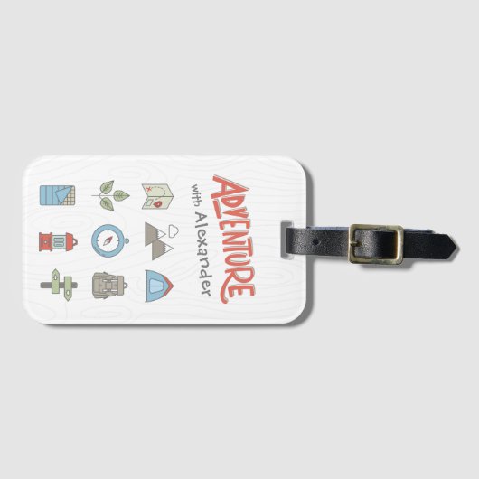 Outdoor Adventure Camping Gepäckanhänger (Vorderseite (Horizontal))