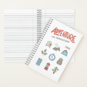Outdoor Adventure Camping Graphic Kid's Notizblock (Innen)