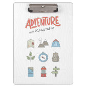 Outdoor Adventure Camping Klemmbrett (Vorderseite)