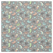 Outdoor Adventure Collage Gemustertes Gewebe Stoff (Muster)