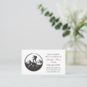 Outdoor Adventure Fitness Trainer Visitenkarte (Stehend Vorderseite)