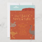 Outdoor Adventure Geburtstag Einladung (Vorderseite)