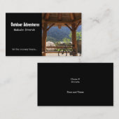 Outdoor Adventure Guide Visitenkarte (Vorne/Hinten)