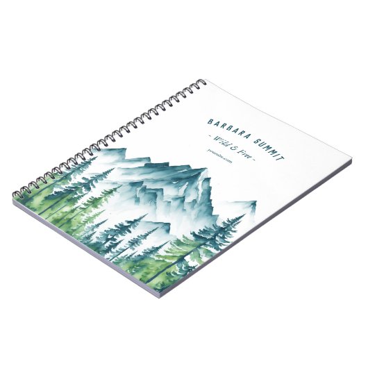 Outdoor Adventure Reiseführer Bergpin Notizblock (Linke Seite)