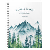 Outdoor Adventure Reiseführer Bergpin Notizblock (Vorderseite)