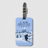 Outdoor Adventure Snowboarden Winter Gepäckanhänger (Vorderseite Vertikal)