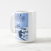 Outdoor Adventure Snowboarden Winter Kaffeetasse (Vorderseite Links)
