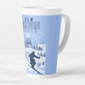 Outdoor Adventure Snowboarden Winter Milchtasse (Rechte Ecke)