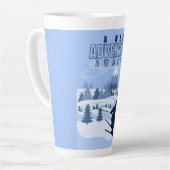 Outdoor Adventure Snowboarden Winter Milchtasse (Linke Ecke)