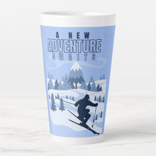 Outdoor Adventure Snowboarden Winter Milchtasse