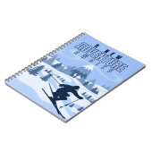 Outdoor Adventure Snowboarden Winter Notizblock (Linke Seite)