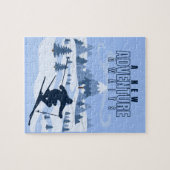 Outdoor Adventure Snowboarden Winter Puzzle (Horizontal)