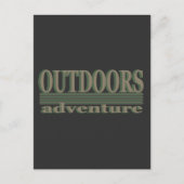 Outdoor Adventure Text Design Illustration Postkarte (Vorderseite)