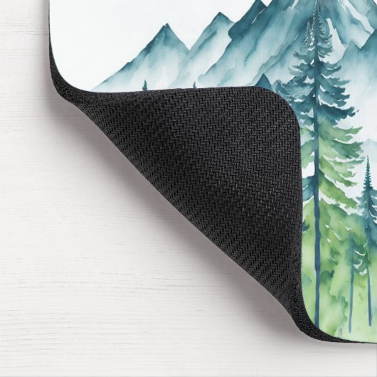 Outdoor Adventure Travel Mountain Forest Mousepad (Ecke)