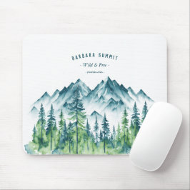 Outdoor Adventure Travel Mountain Forest Mousepad