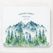 Outdoor Adventure Travel Mountain Forest Mousepad (Vorne)