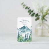 Outdoor Adventure Travel Mountain Forest Visitenkarte (Stehend Vorderseite)