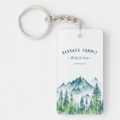 Outdoor Adventure Travel Pine Forest Schlüsselanhänger (Vorderseite)