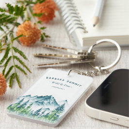 Outdoor Adventure Travel Pine Forest Schlüsselanhänger