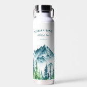 Outdoor Adventure Travel Pine Forest Trinkflasche (Vorne)