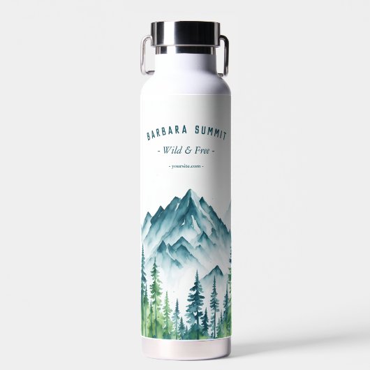 Outdoor Adventure Travel Pine Forest Trinkflasche (Vorne)