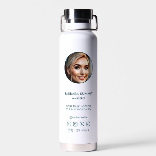 Outdoor Adventure Travel Pine Forest Trinkflasche (Rückseite)