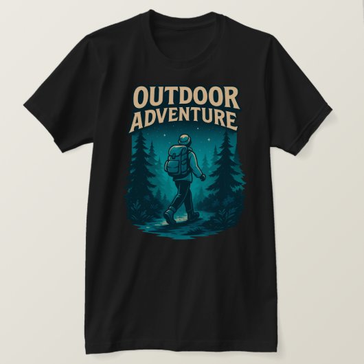 Outdoor Adventure Walking Design T-Shirt (Design vorne)