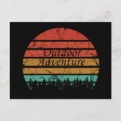 Outdoor Adventure Wander-Liebhaber Feiertagspostkarte (Vorderseite)