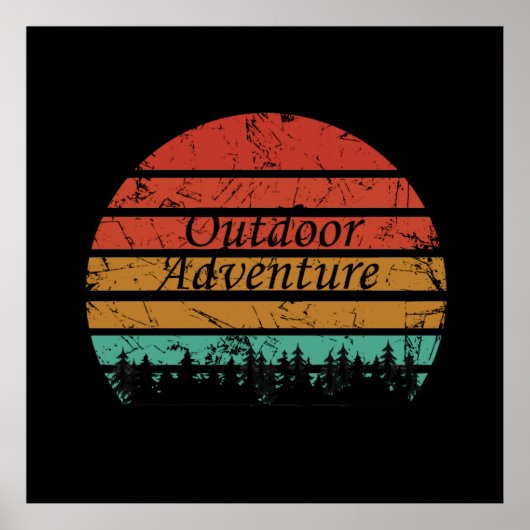 Outdoor Adventure Wander-Liebhaber Poster (Vorne)